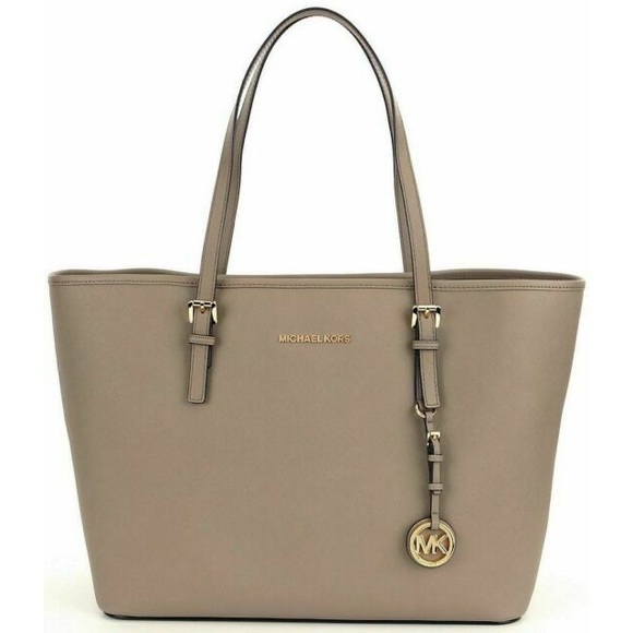 Michael Kors Handbags - Michael Kors Jet Set Tote in Dark Tope